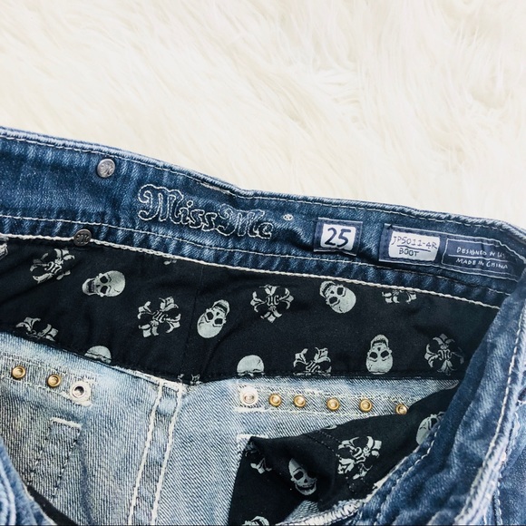 Miss me bootcut jeans with skulls designs - Picture 4 of 4
